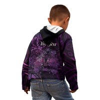 Personalised Polynesia Zodiac Virgo Kid Hoodie Galaxy Polynesian Pattern Chest Tattoo Style