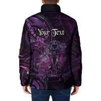 Personalised Polynesia Zodiac Virgo Padded Jacket Galaxy Polynesian Pattern Chest Tattoo Style LT14 - Polynesian Pride