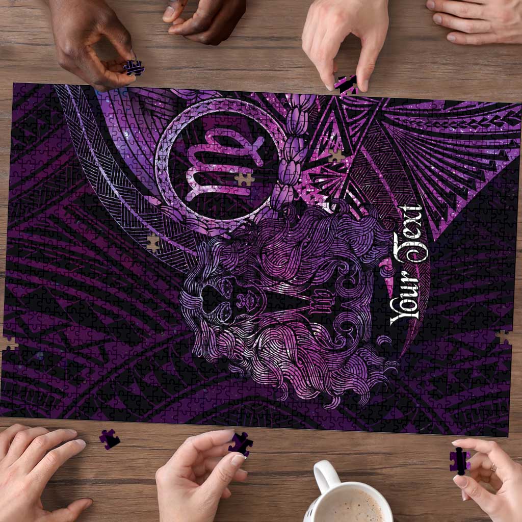 Personalised Polynesia Zodiac Virgo Puzzle Galaxy Polynesian Pattern Chest Tattoo Style LT14 - Polynesian Pride