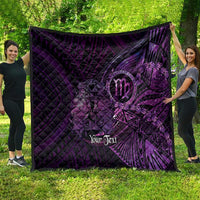 Personalised Polynesia Zodiac Virgo Quilt Galaxy Polynesian Pattern Chest Tattoo Style