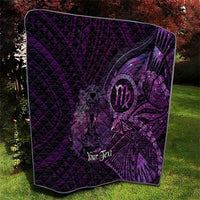 Personalised Polynesia Zodiac Virgo Quilt Galaxy Polynesian Pattern Chest Tattoo Style