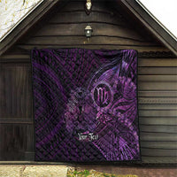 Personalised Polynesia Zodiac Virgo Quilt Galaxy Polynesian Pattern Chest Tattoo Style