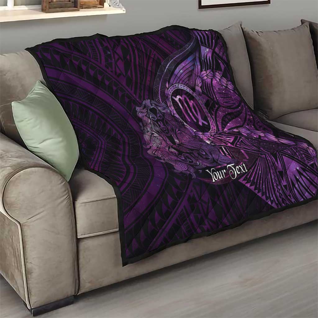 Personalised Polynesia Zodiac Virgo Quilt Galaxy Polynesian Pattern Chest Tattoo Style