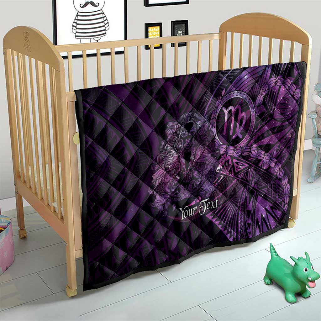 Personalised Polynesia Zodiac Virgo Quilt Galaxy Polynesian Pattern Chest Tattoo Style