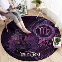 Personalised Polynesia Zodiac Virgo Round Carpet Galaxy Polynesian Pattern Chest Tattoo Style LT14 - Polynesian Pride