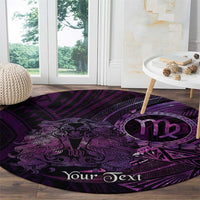 Personalised Polynesia Zodiac Virgo Round Carpet Galaxy Polynesian Pattern Chest Tattoo Style LT14 - Polynesian Pride