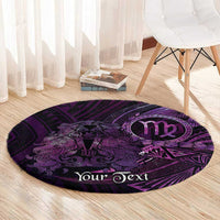 Personalised Polynesia Zodiac Virgo Round Carpet Galaxy Polynesian Pattern Chest Tattoo Style LT14 - Polynesian Pride
