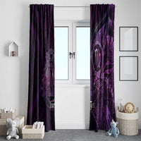 Personalised Polynesia Zodiac Virgo Window Curtain Galaxy Polynesian Pattern Chest Tattoo Style
