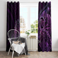 Personalised Polynesia Zodiac Virgo Window Curtain Galaxy Polynesian Pattern Chest Tattoo Style