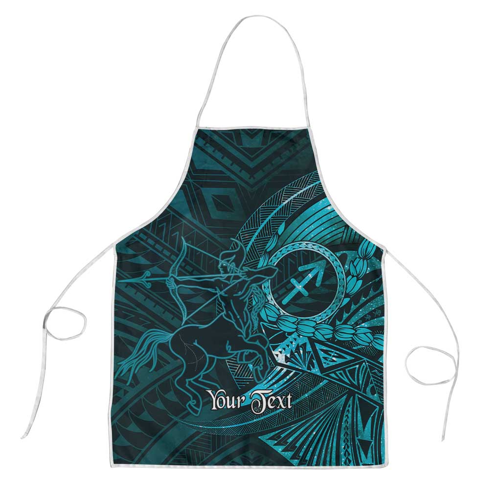 Personalised Polynesia Zodiac Sagittarius Apron Galaxy Polynesian Pattern Chest Tattoo Style