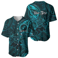 Personalised Polynesia Zodiac Sagittarius Baseball Jersey Galaxy Polynesian Pattern Chest Tattoo Style