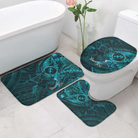 Personalised Polynesia Zodiac Sagittarius Bathroom Set Galaxy Polynesian Pattern Chest Tattoo Style