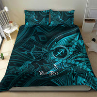 Personalised Polynesia Zodiac Sagittarius Bedding Set Galaxy Polynesian Pattern Chest Tattoo Style LT14 - Polynesian Pride