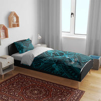Personalised Polynesia Zodiac Sagittarius Bedding Set Galaxy Polynesian Pattern Chest Tattoo Style LT14 - Polynesian Pride