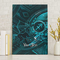 Personalised Polynesia Zodiac Sagittarius Canvas Wall Art Galaxy Polynesian Pattern Chest Tattoo Style