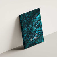 Personalised Polynesia Zodiac Sagittarius Canvas Wall Art Galaxy Polynesian Pattern Chest Tattoo Style