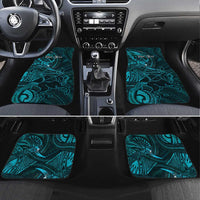 Personalised Polynesia Zodiac Sagittarius Car Mats Galaxy Polynesian Pattern Chest Tattoo Style