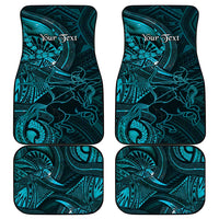Personalised Polynesia Zodiac Sagittarius Car Mats Galaxy Polynesian Pattern Chest Tattoo Style
