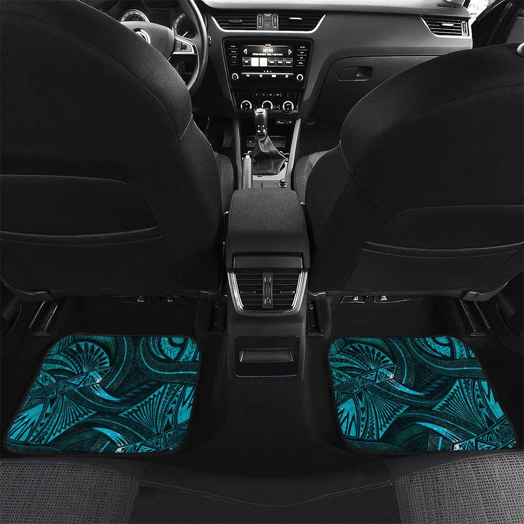 Personalised Polynesia Zodiac Sagittarius Car Mats Galaxy Polynesian Pattern Chest Tattoo Style