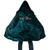 Personalised Polynesia Zodiac Sagittarius Cloak Galaxy Polynesian Pattern Chest Tattoo Style LT14 Unisex Cyan - Polynesian Pride