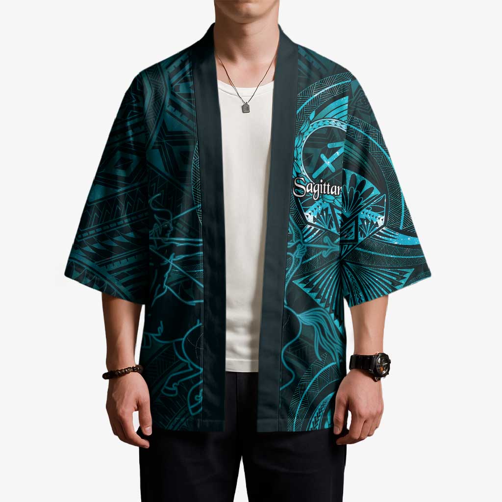 Personalised Polynesia Zodiac Sagittarius Kimono Galaxy Polynesian Pattern Chest Tattoo Style LT14 - Polynesian Pride