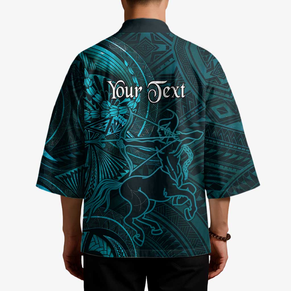 Personalised Polynesia Zodiac Sagittarius Kimono Galaxy Polynesian Pattern Chest Tattoo Style LT14 - Polynesian Pride
