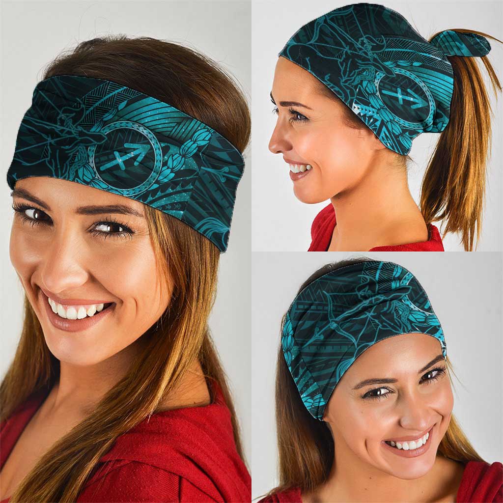 Personalised Polynesia Zodiac Sagittarius Neck Gaiter Galaxy Polynesian Pattern Chest Tattoo Style