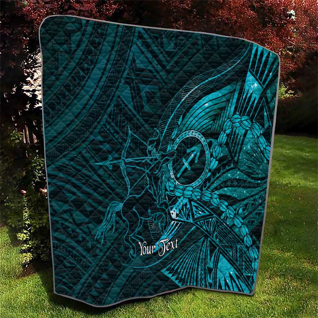 Personalised Polynesia Zodiac Sagittarius Quilt Galaxy Polynesian Pattern Chest Tattoo Style LT14 - Polynesian Pride