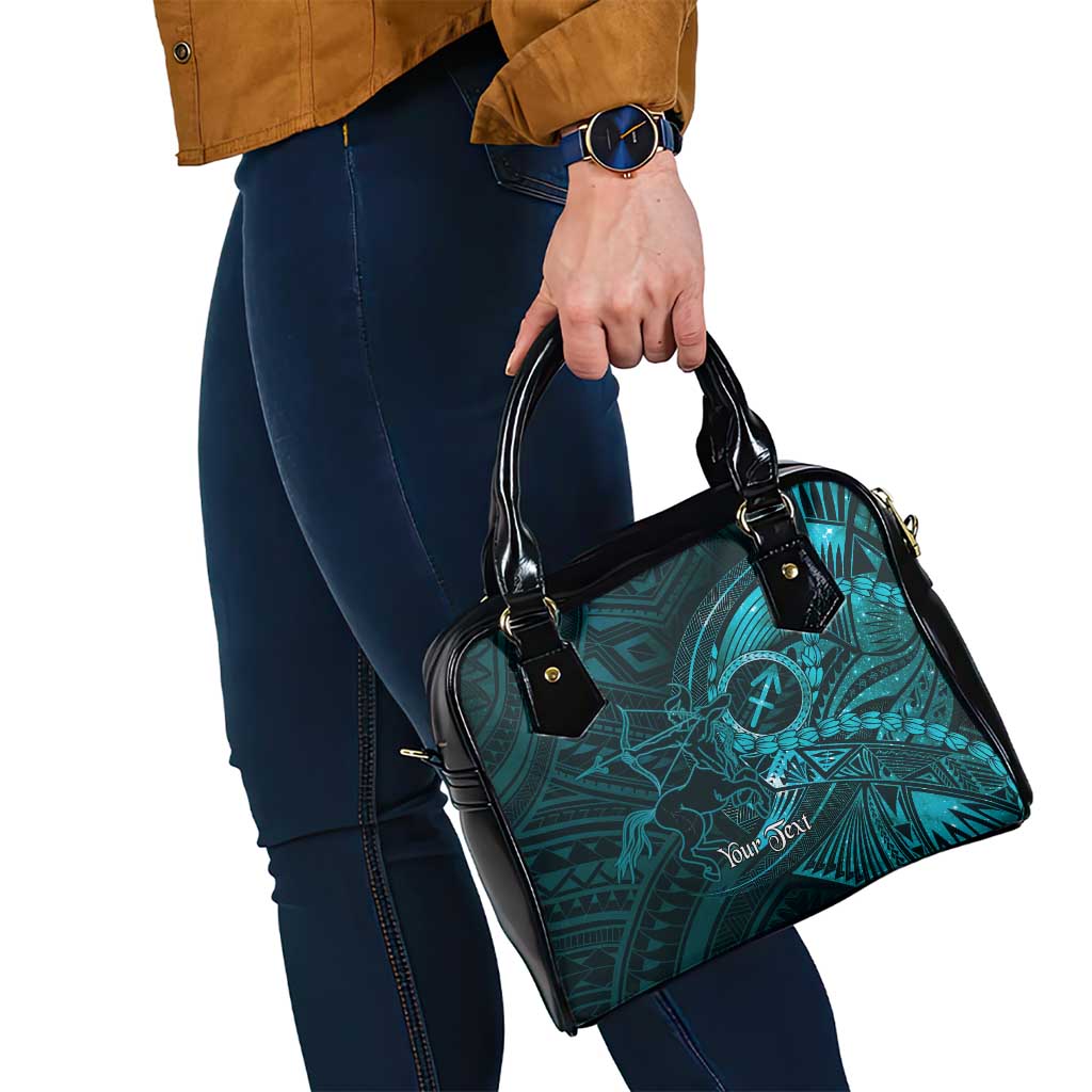 Personalised Polynesia Zodiac Sagittarius Shoulder Handbag Galaxy Polynesian Pattern Chest Tattoo Style LT14 - Polynesian Pride