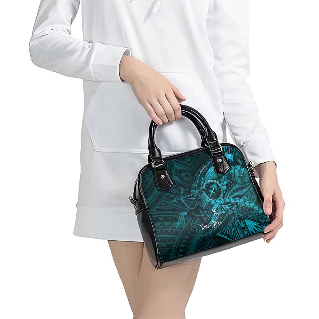 Personalised Polynesia Zodiac Sagittarius Shoulder Handbag Galaxy Polynesian Pattern Chest Tattoo Style LT14 - Polynesian Pride