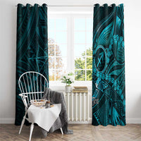 Personalised Polynesia Zodiac Sagittarius Window Curtain Galaxy Polynesian Pattern Chest Tattoo Style