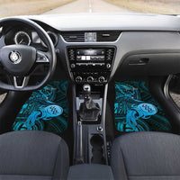 Personalised Polynesia Zodiac Aquarius Car Mats Galaxy Polynesian Pattern Chest Tattoo Style LT14 Set 2pcs - Front Blue - Polynesian Pride