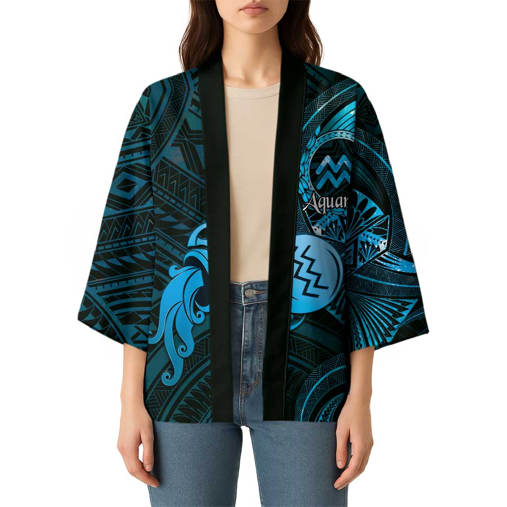 Personalised Polynesia Zodiac Aquarius Kimono Galaxy Polynesian Pattern Chest Tattoo Style LT14 - Polynesian Pride