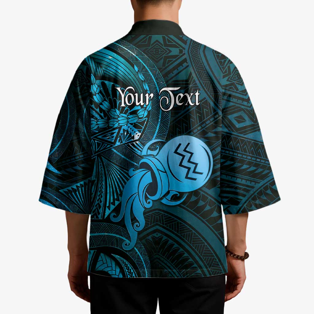 Personalised Polynesia Zodiac Aquarius Kimono Galaxy Polynesian Pattern Chest Tattoo Style LT14 - Polynesian Pride