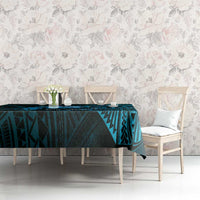 Personalised Polynesia Zodiac Aquarius Tablecloth Galaxy Polynesian Pattern Chest Tattoo Style