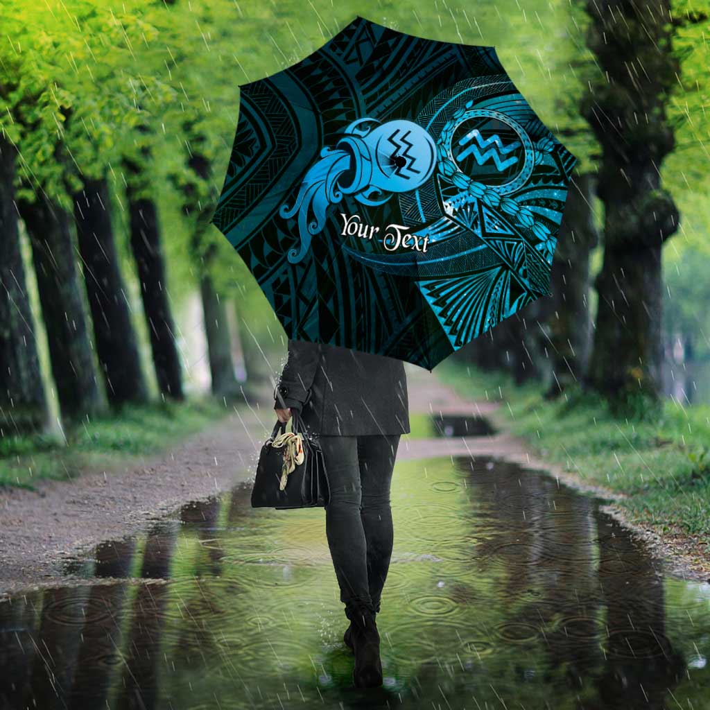Personalised Polynesia Zodiac Aquarius Umbrella Galaxy Polynesian Pattern Chest Tattoo Style LT14 - Polynesian Pride