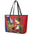 Hawaii And Tonga Leather Tote Bag Shark Tattoo With Tongan Coat Of Arms