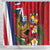 Hawaii And Tonga Shower Curtain Shark Tattoo With Tongan Coat Of Arms