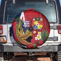 Hawaii And Tonga Spare Tire Cover Shark Tattoo With Tongan Coat Of Arms