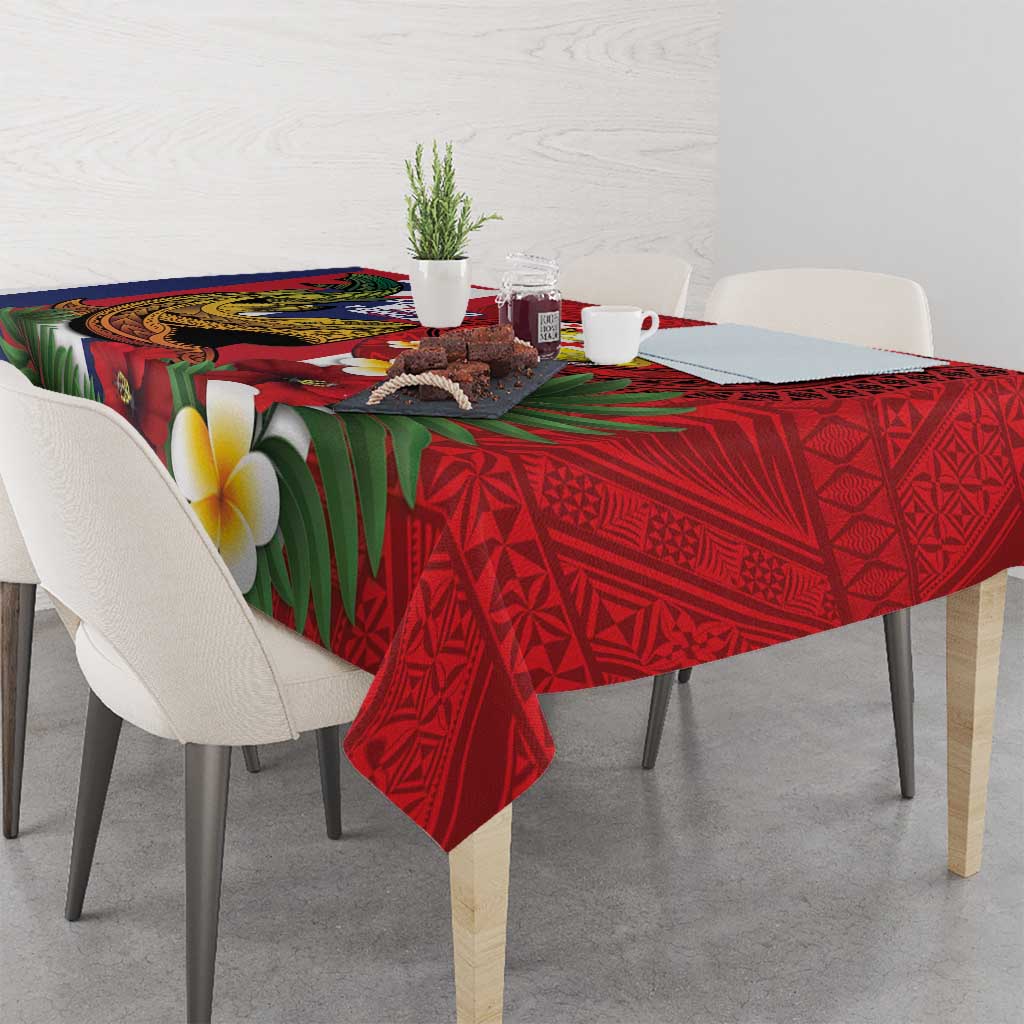 Hawaii And Tonga Tablecloth Shark Tattoo With Tongan Coat Of Arms