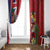 Hawaii And Tonga Window Curtain Shark Tattoo With Tongan Coat Of Arms