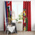Hawaii And Tonga Window Curtain Shark Tattoo With Tongan Coat Of Arms
