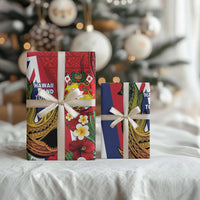 Hawaii And Tonga Wrapping Paper Shark Tattoo With Tongan Coat Of Arms - Polynesian Pride