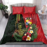 Hawaii And Tonga Bedding Set King Kamehameha Tribal Ngatu Pattern