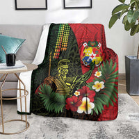 Hawaii And Tonga Blanket King Kamehameha Tribal Ngatu Pattern