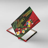 Hawaii And Tonga Canvas Wall Art King Kamehameha Tribal Ngatu Pattern