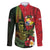 Hawaii And Tonga Family Matching Off The Shoulder Long Sleeve Dress and Hawaiian Shirt King Kamehameha Tribal Ngatu Pattern