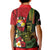 Hawaii And Tonga Kid Polo Shirt King Kamehameha Tribal Ngatu Pattern