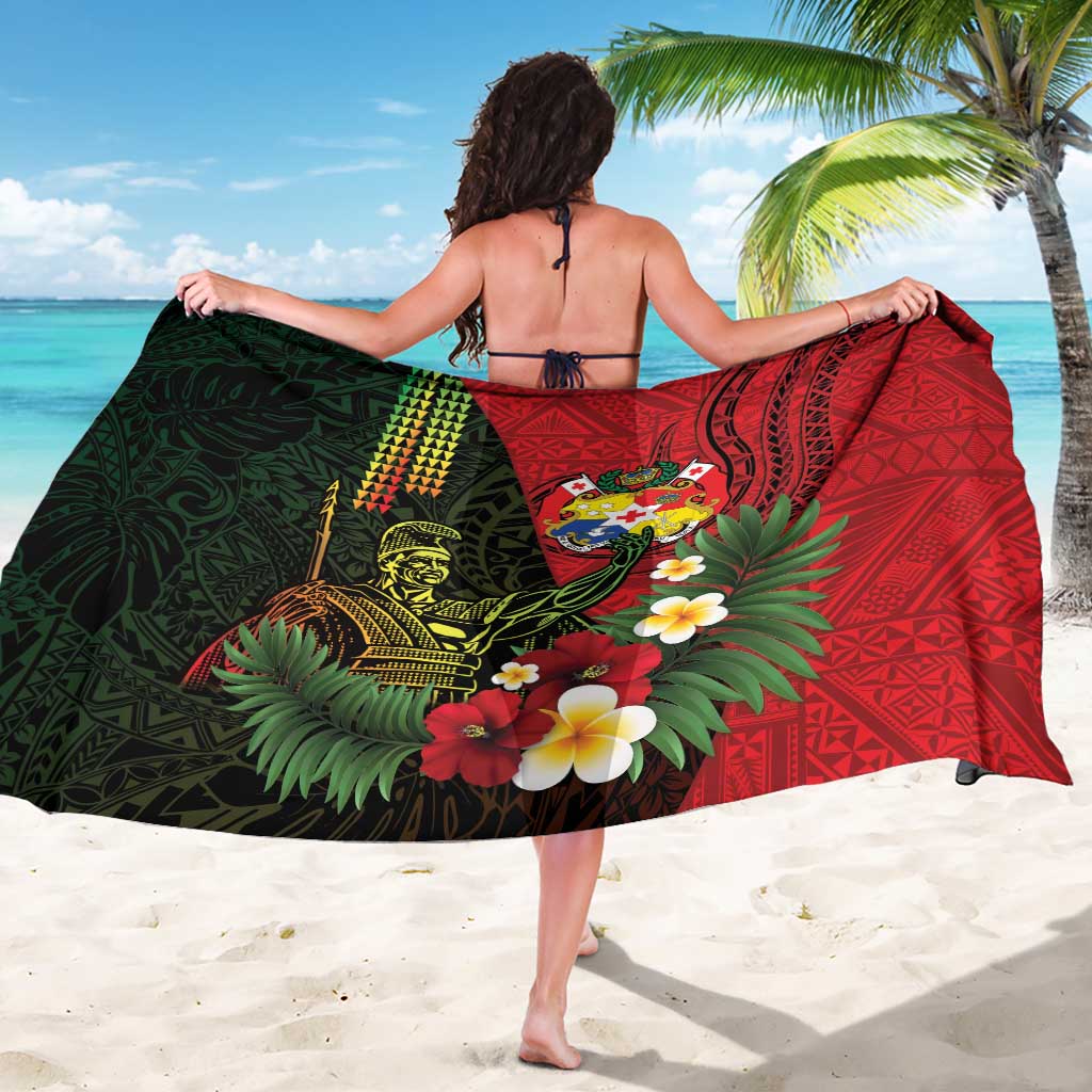 Hawaii And Tonga Sarong King Kamehameha Tribal Ngatu Pattern