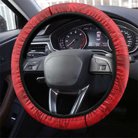 Hawaii And Tonga Steering Wheel Cover King Kamehameha Tribal Ngatu Pattern